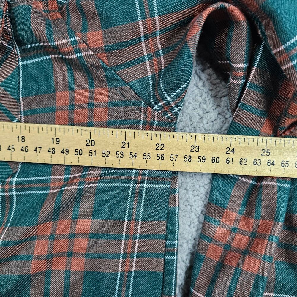 Dixxon Flannel Mens Large Green Tartan Plaid Mistletoe Pearlsnap Pockets Outdoor - Picture 7 of 10